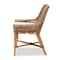 Baxton Studio Kyle Modern Bohemian Natural Brown Woven Rattan Dining Side Chair With Cushion 212-12803-ZORO - alternate 4